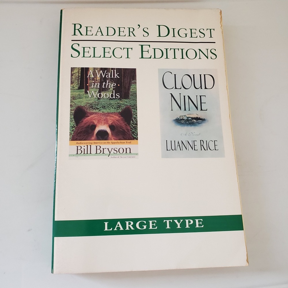 Reader's Digest Select Editions Large Type 1999 A Walk in the Woods Cloud Nine